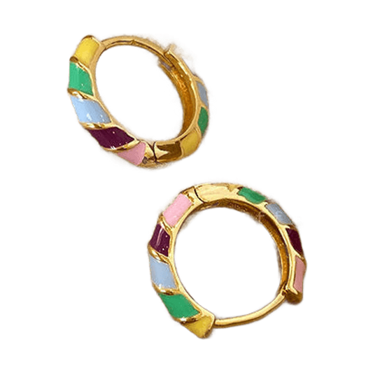 Pendientes Aro de Esmalte
