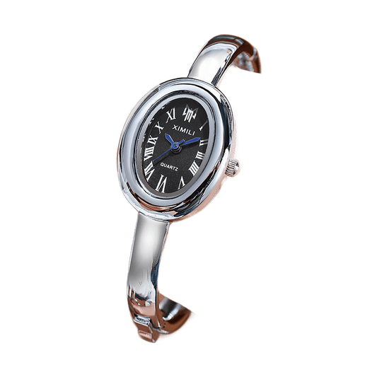 Reloj Óvalo Acero