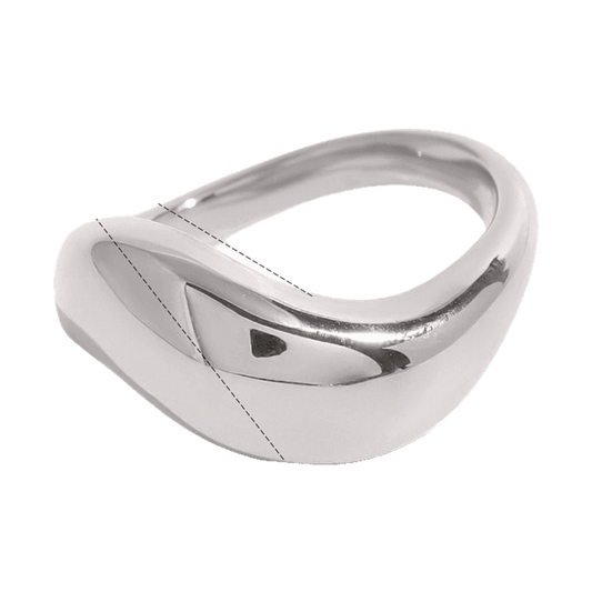 Anillo Acero Dorado