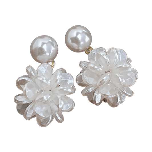 Pendientes Flor de Perlas